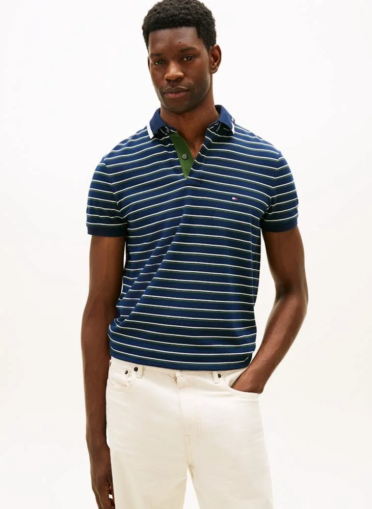 Pique Grafic Collar Polo