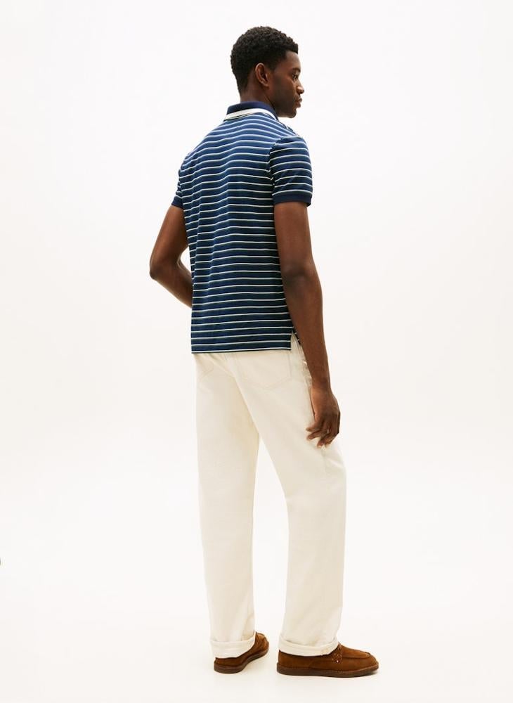 تومي هيلفيغر بولو بيكيه بياقة بطبعة جرافيك - Image 2