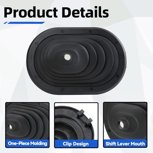 MILIPARTS Manual Transmission Shift Boot Rubber Compatible with Jeep Wrangler 2007-2010 3.8L Replace Parts 52060069AC Black - Image 3
