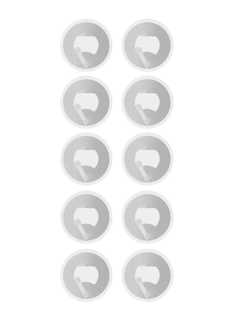Rubik - NFC 216 Sticker 888 Bytes Tags (Inlay) Transparent Self-adhesive Ntag216 Token Tags, Compatible with RFID IC Mifare 13.56mhz TagMo Amiibo (5 Tags) - Image 1