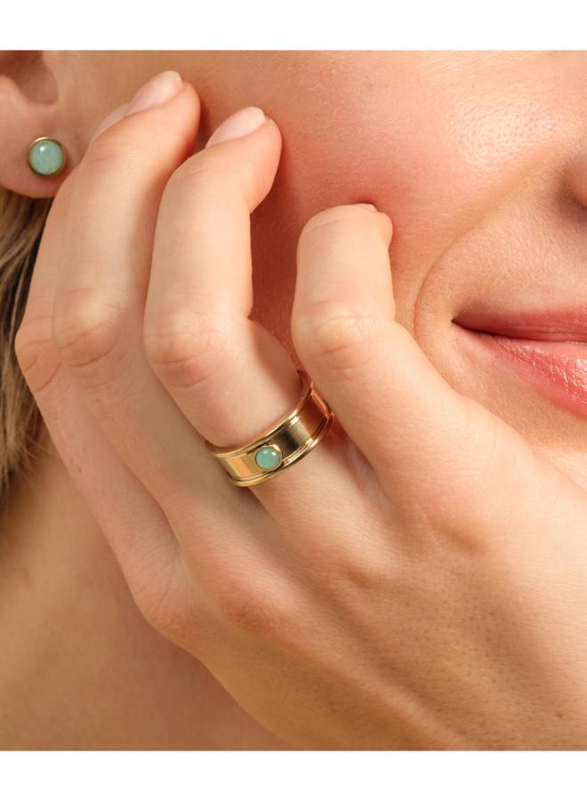 اوليفيا بورتون خواتم كلاسيكية عصرية بتفاصيل حجرية - Image 3