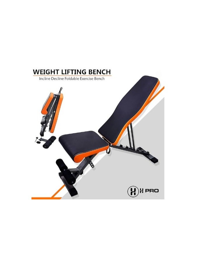 H PRO HM Sports HM7775 Professional Decline Bench | Home and Gym Fitness Equipment - Image 2