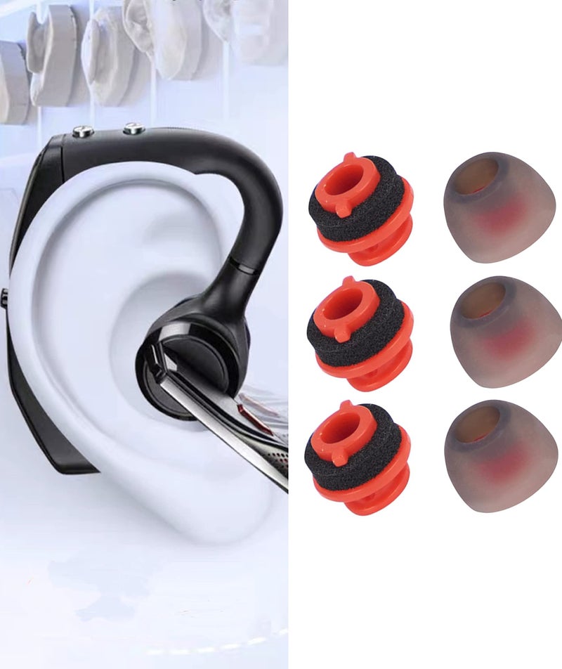 Wiki VALLEY Replacement Silicone Ear Tips for Plantronics Voyager 5200 Earbuds, 3Pair Eartips for Poly Voyager 5200 Replacement Eartip Adapter-Medium - Image 5