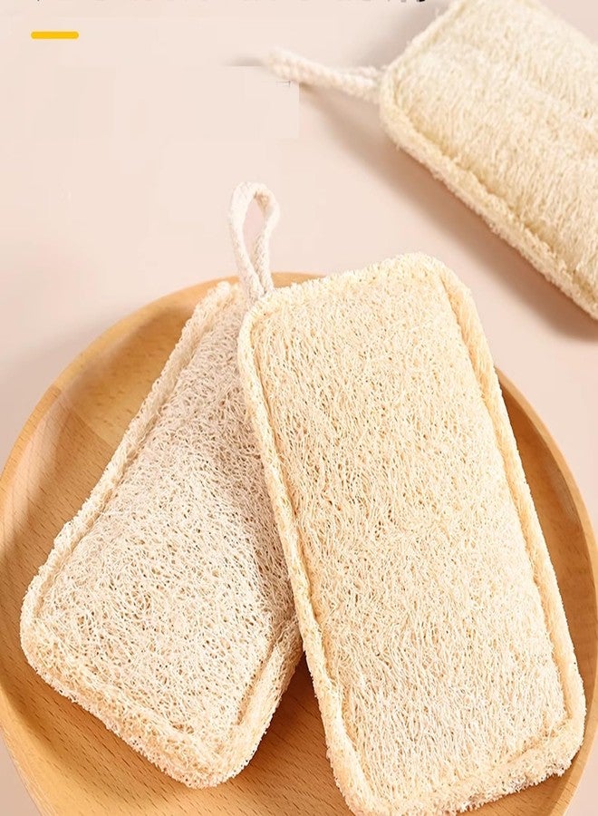 UtySty 3 Pack Natural Non Scratch Scrub Sponge Eco Friendly and Compostable Plant Fiber Loofah Dish Sponge Natural Kitchen Sponges Scrubbers for Dishes Biodegradable Cleaning Sponges - Image 5