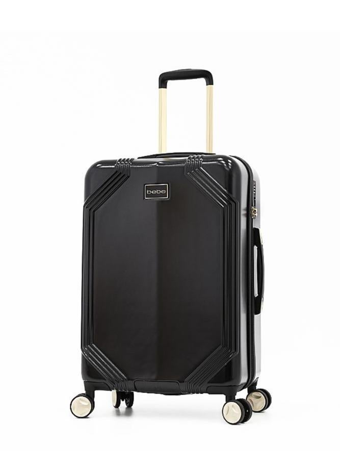 bebe EUGENIA Hardside Luggage on Wheels for Unisex | Ultra Lightweight ABS on with Spinner Wheels 4 Color Black/Gold - Image 1