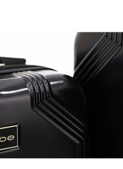 bebe EUGENIA Hardside Luggage on Wheels for Unisex | Ultra Lightweight ABS on with Spinner Wheels 4 Color Black/Gold  - Image 3
