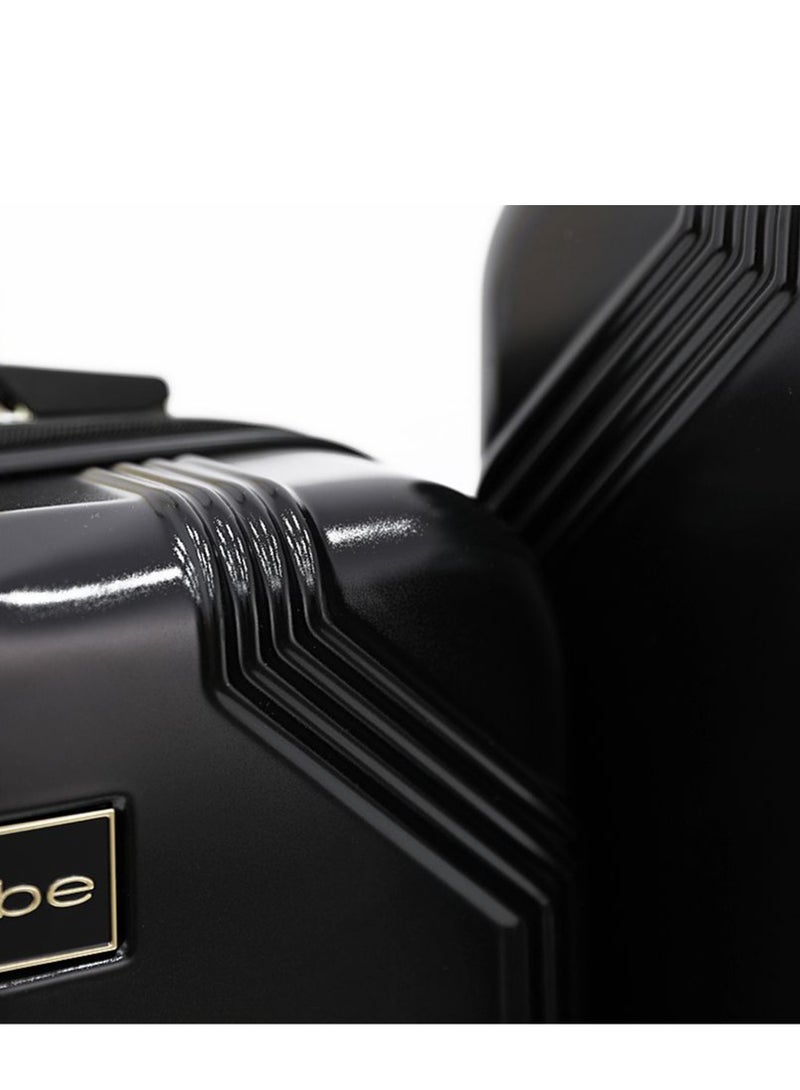 bebe EUGENIA Hardside Luggage on Wheels for Unisex | Ultra Lightweight ABS on with Spinner Wheels 4 Color Black/Gold - Image 3
