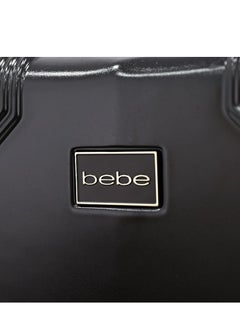 bebe EUGENIA Hardside Luggage on Wheels for Unisex | Ultra Lightweight ABS on with Spinner Wheels 4 Color Black/Gold  - Image 2