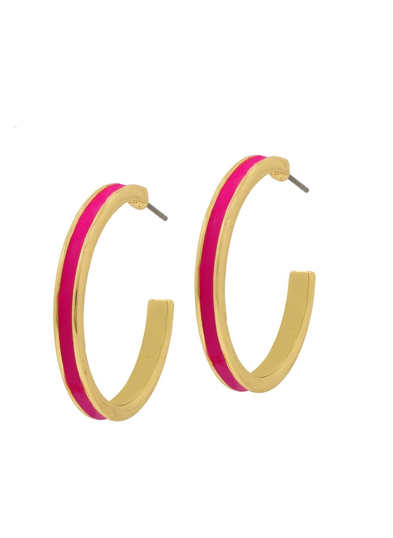 Fashionbox - Tribal Hoop Shocking Pink - Image 1