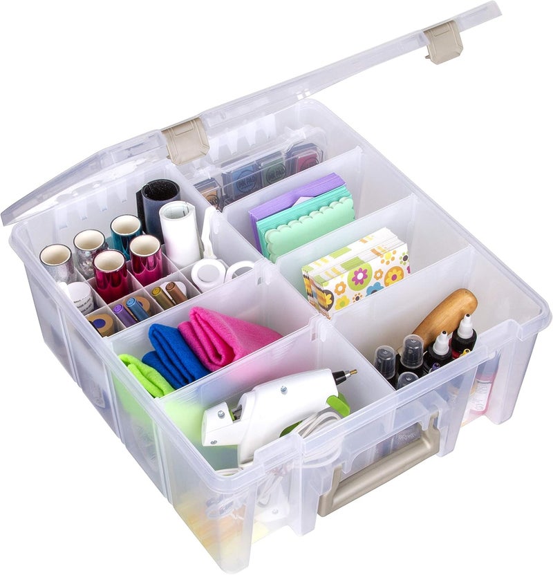 ArtBin Super Satchel Double Deep with Papercrafting Accessory Tray, 0 - Image 3