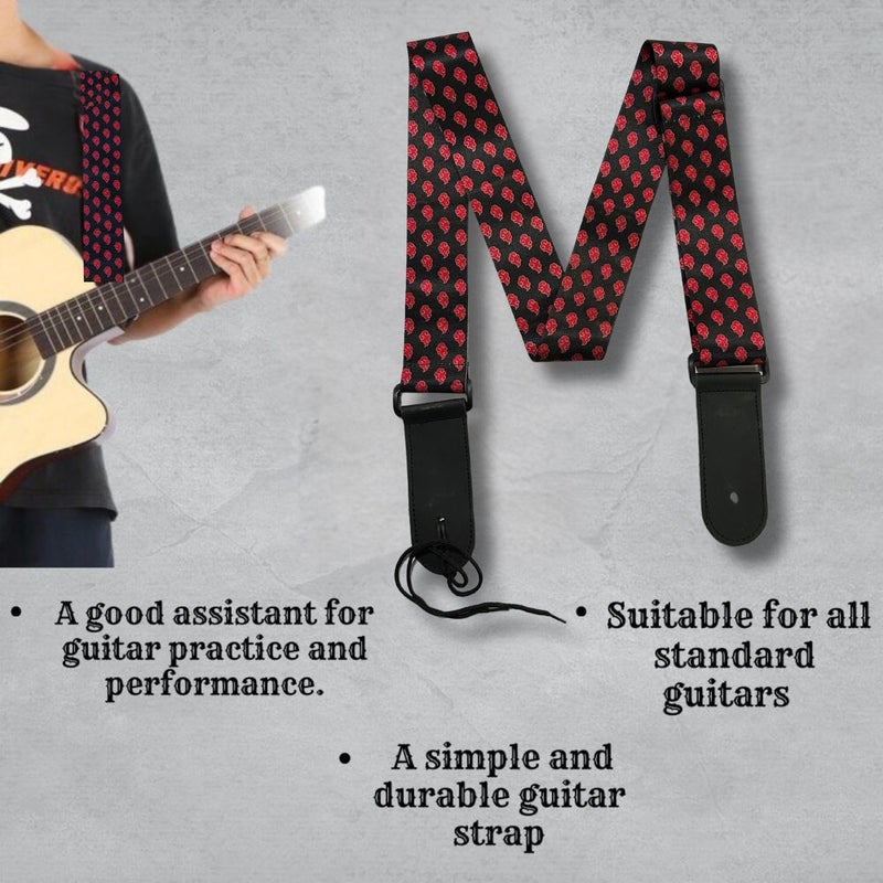 Mocking Bird Guitar Strap for Acoustic Adjustable Buckle Electric Guitar Strap Polyester Guitar Belt For Acoustic/Bass/Electric Guitars - Image 2