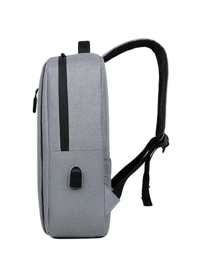 Unisex Backpack: New, easy-to-use computer backpack for travel and work, with ideal capacity for picnics, hiking, and school. Gray.