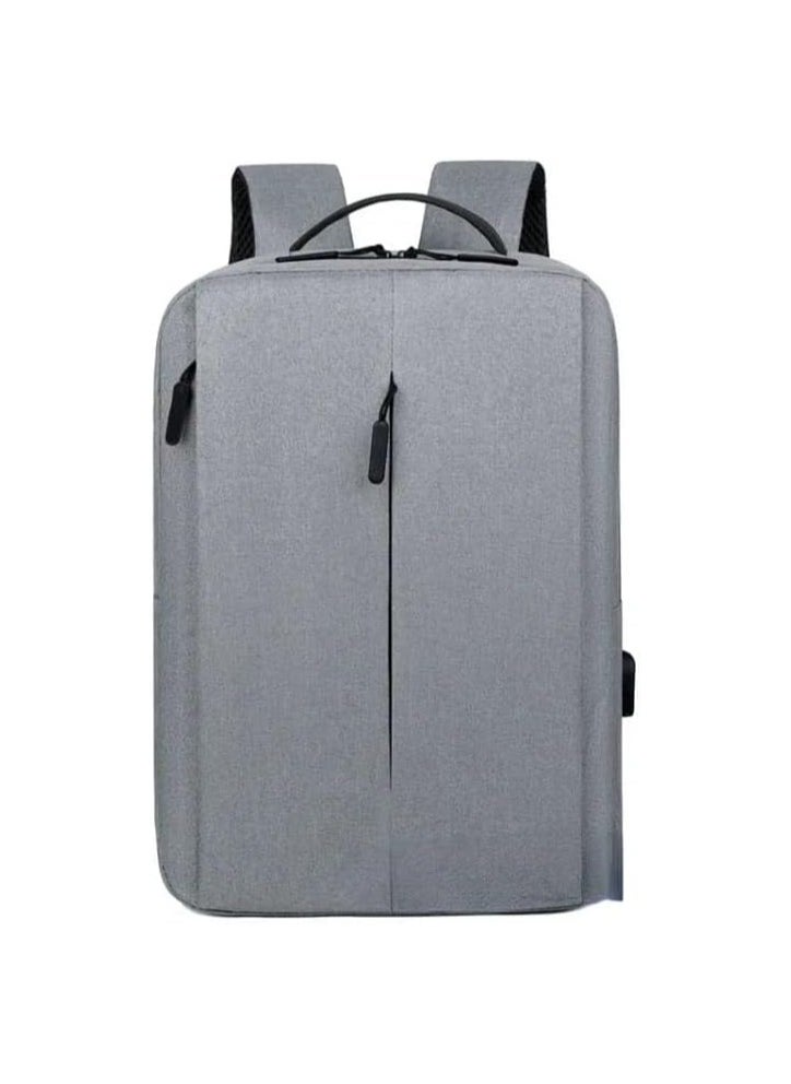 Unisex Backpack: New, easy-to-use computer backpack for travel and work, with ideal capacity for picnics, hiking, and school. Gray.