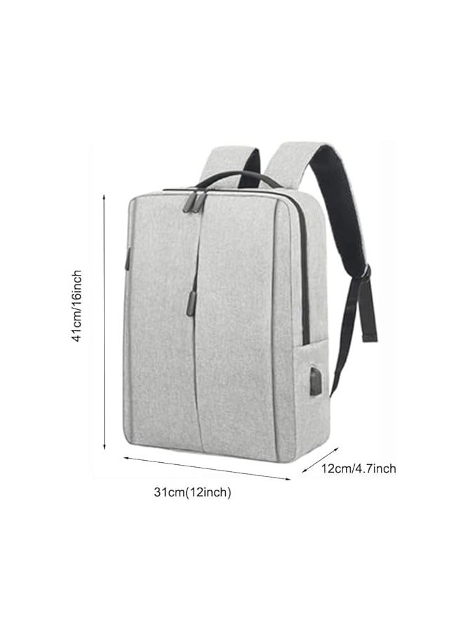 Unisex Backpack: New, easy-to-use computer backpack for travel and work, with ideal capacity for picnics, hiking, and school. Gray.