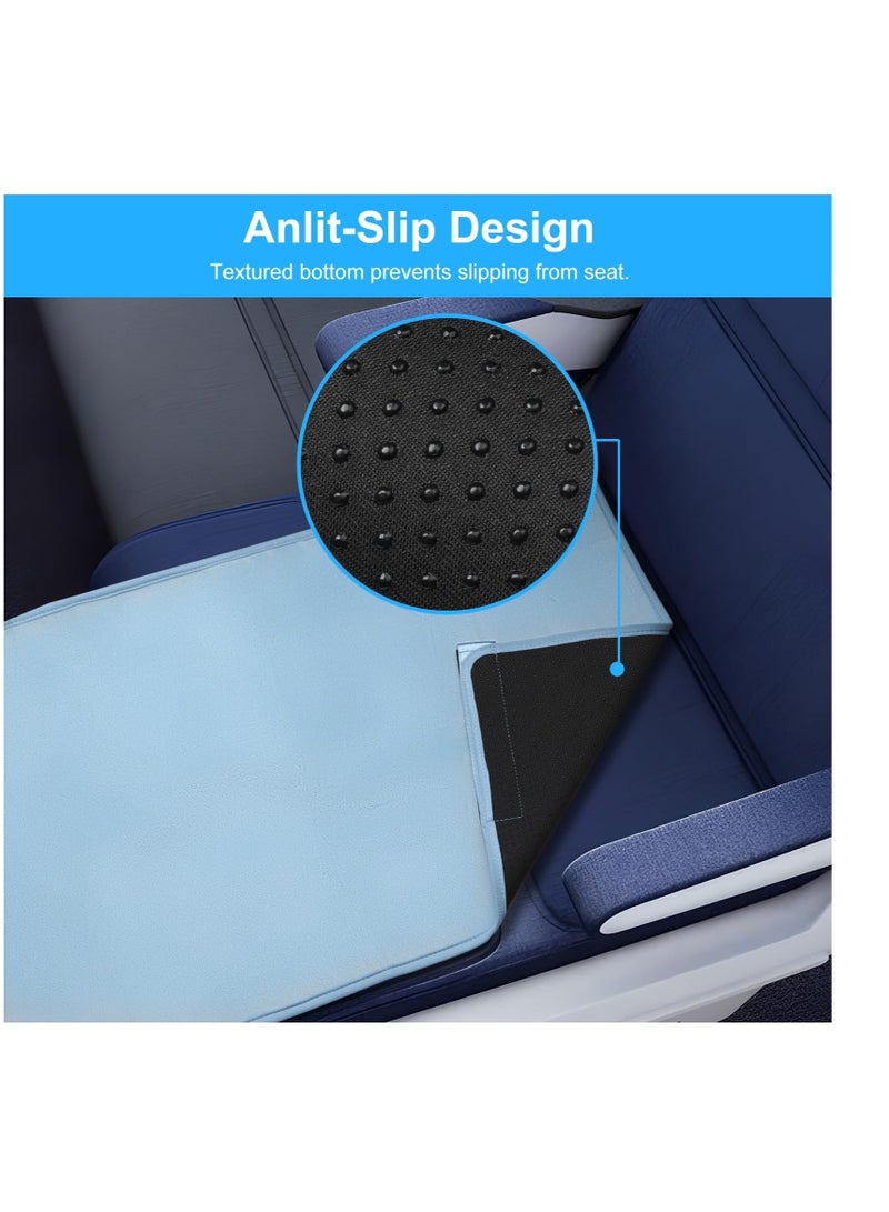 Toddler Airplane Bed with Side Pockets and Seat Extender for Kids Travel Essentials Portable Foot Rest for Flights - Image 5