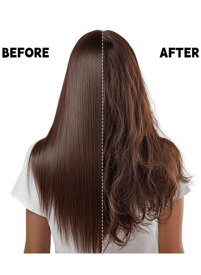 Two-Pack Of Women'S Heat-Free Curling Hair Ties, Suitable For Overnight Wear, Soft Silk Texture, Perfect For Long Hair Overnight Use. (Brown + Brown Leopard Print) - Image 5