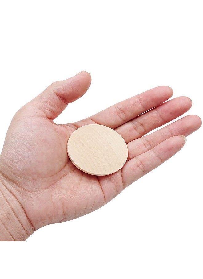 Axe Sickle - 2 Inch Natural Wood Slices Unfinished Round Wood Coins For Diy Arts & Crafts Projects, 60 Per Pack - Image 1