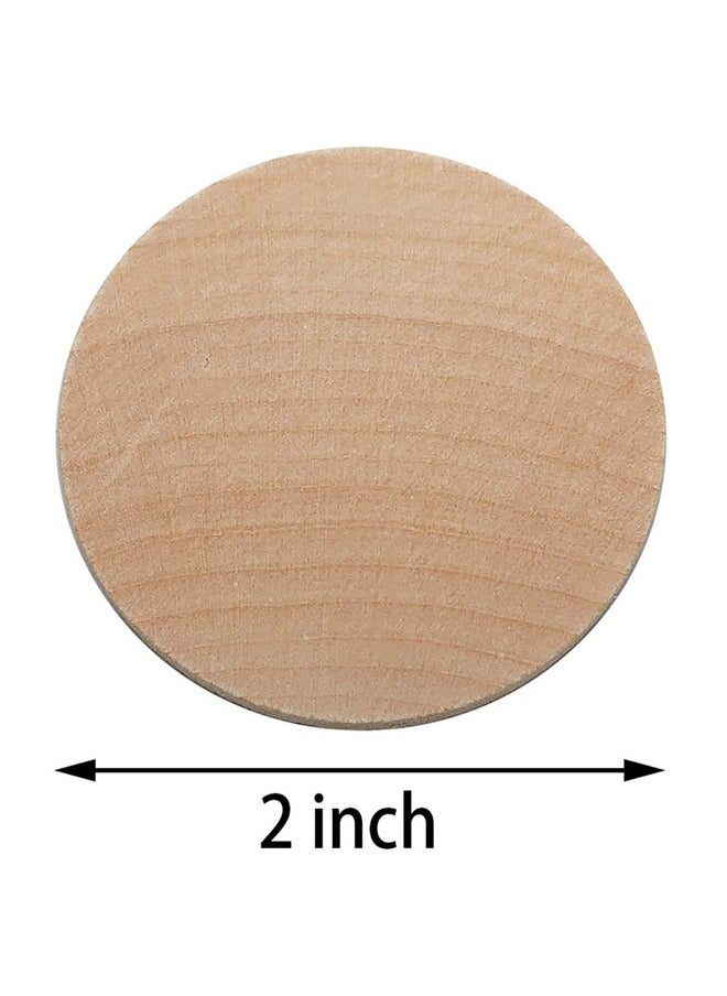 Axe Sickle - 2 Inch Natural Wood Slices Unfinished Round Wood Coins For Diy Arts & Crafts Projects, 60 Per Pack - Image 1