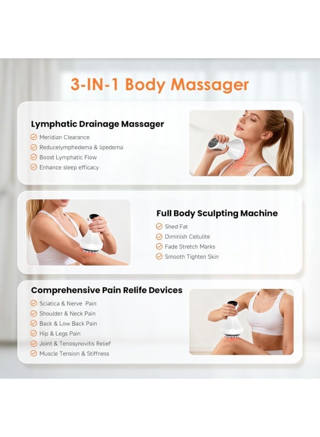 Body Sculpting And Lymphatic Drainage Massager Anti Cellulite Massage Tool for Muscle Relaxation And Body Contouring - Image 5