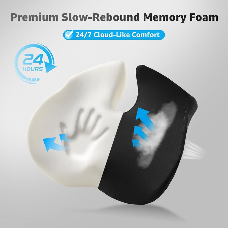 BRO Extra Large Coccyx Cushion - Ergonomic Memory Foam Seat Cushion for Tailbone Pain Relief - Image 4