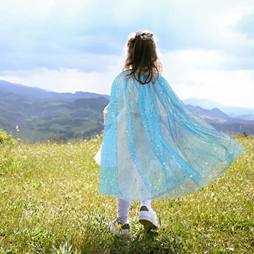 Meland Princess Dress up Clothes for Little Girl, 11Pcs Princess Cape with Crown,Princess Dresses for Girl 3-8 Birthday Gift - Image 5