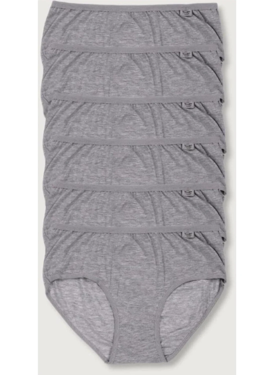 Tutku Women's Gray 6-Pack Lycra Bato Panties 0924-