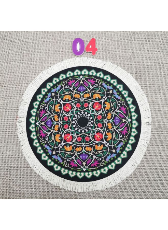 Direct Supply Innovative Carpet Dining Mat Persian Style Coaster, Flower Plate, Fruit Plate Mat Tea Pot Mat Decorative Mat-Specifications:4  - Image 1