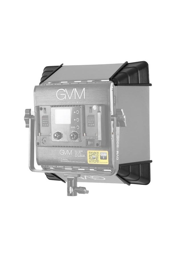 GVM Great Video Maker GVM Foldable Softbox Diffuser with Grid Beehive for RGB 800D/560AS/480LS Series LED Video Light, Suitable for Studio Lighting, Portrait Photography, Video Lighting, Led Panel, 2 Packs, 11"x11" 