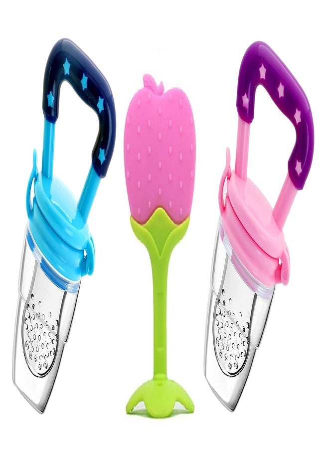 Lappu Baby Silicone Fruit Shape Teether for Baby 6-12 Months| Baby Teether 3-6 Months Babies| Teether Teether for 6 to 12 Months Baby Bpa Free Combo Pack (Multicolor_5) - Image 1