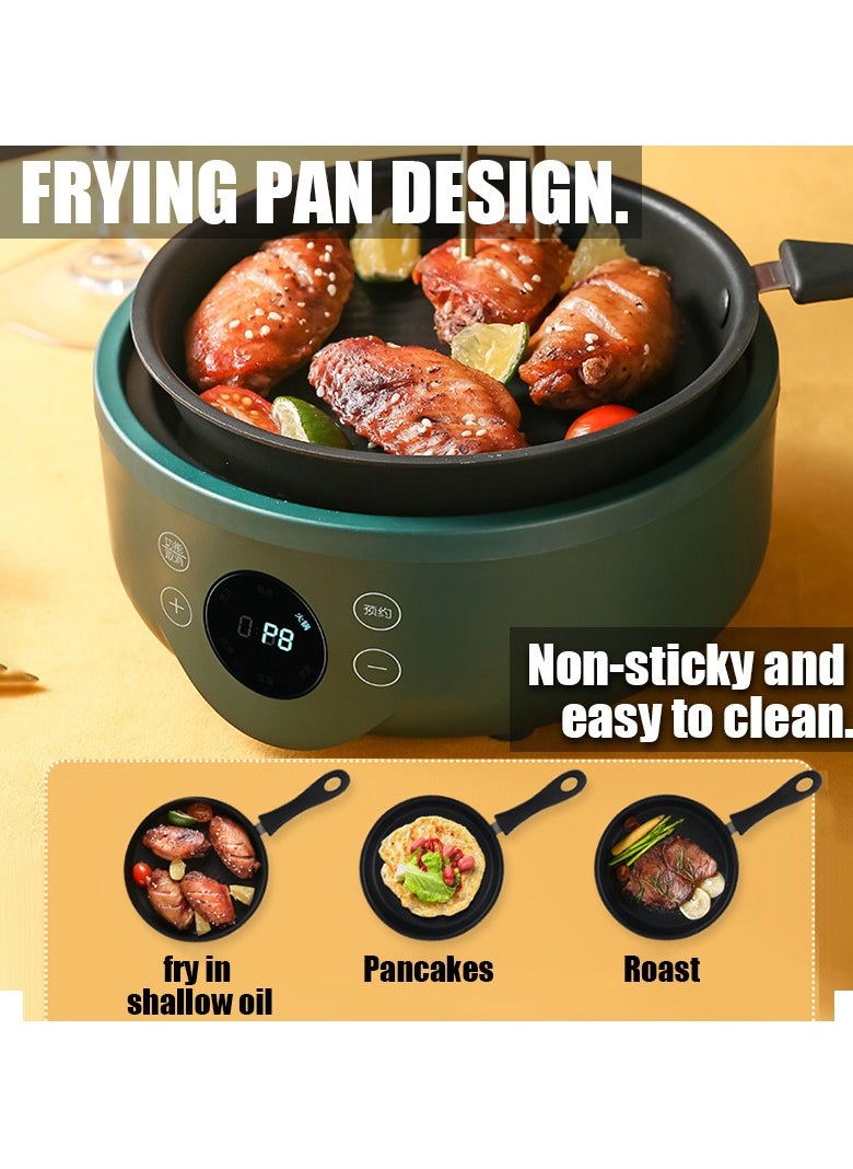 Arabest Hot Pot Electric, Rapid Noodles Cooker,Non-Stick Electric Pot for Raman, Soup, Noodles, Steak, Oatmeal, Rapid, with Temperature control, (Rotary switch), 1.8L  - Image 5