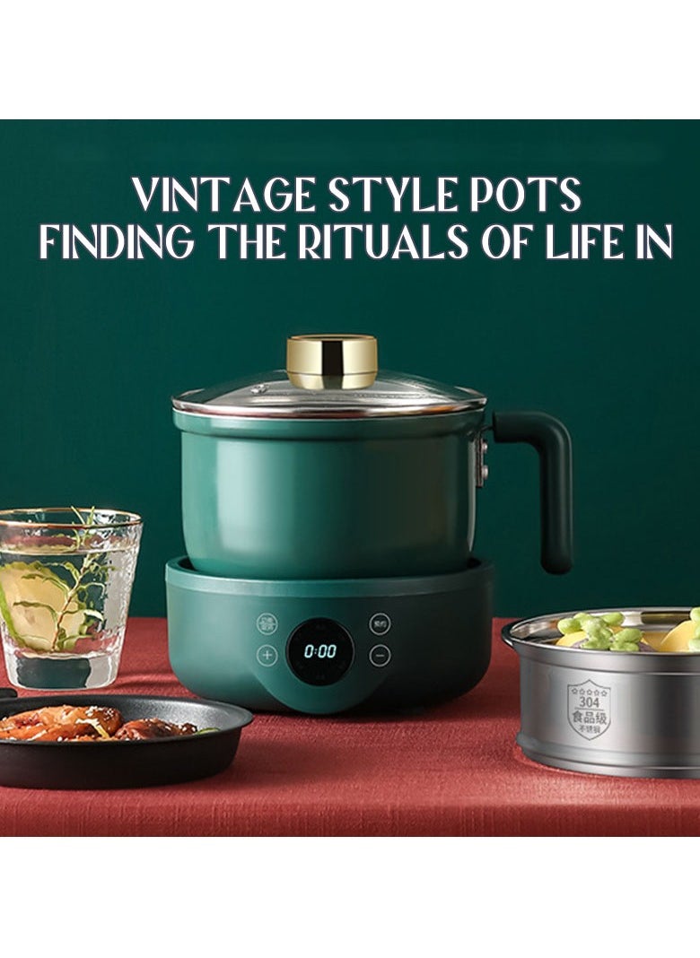 Arabest Hot Pot Electric, Rapid Noodles Cooker,Non-Stick Electric Pot for Raman, Soup, Noodles, Steak, Oatmeal, Rapid, with Temperature control, (Rotary switch), 1.8L  - Image 4