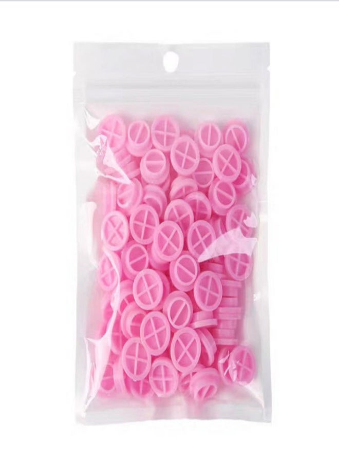 100Pcs Eyelash Extension Glue Cups Holder Grafting Eyelash Tool Pallet Grafting Eye Lashes Tattoo Adhesive Pigment Cups - Image 1