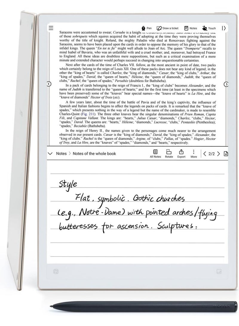 iFLYTEK AINOTE 2 10.65" Paper Tablet, 4.2mm Ultra-Thin GPT-5 Digital Notepad, AI Voice Transcription & Handwriting OCR, Android OS, 64GB Storage - Image 2