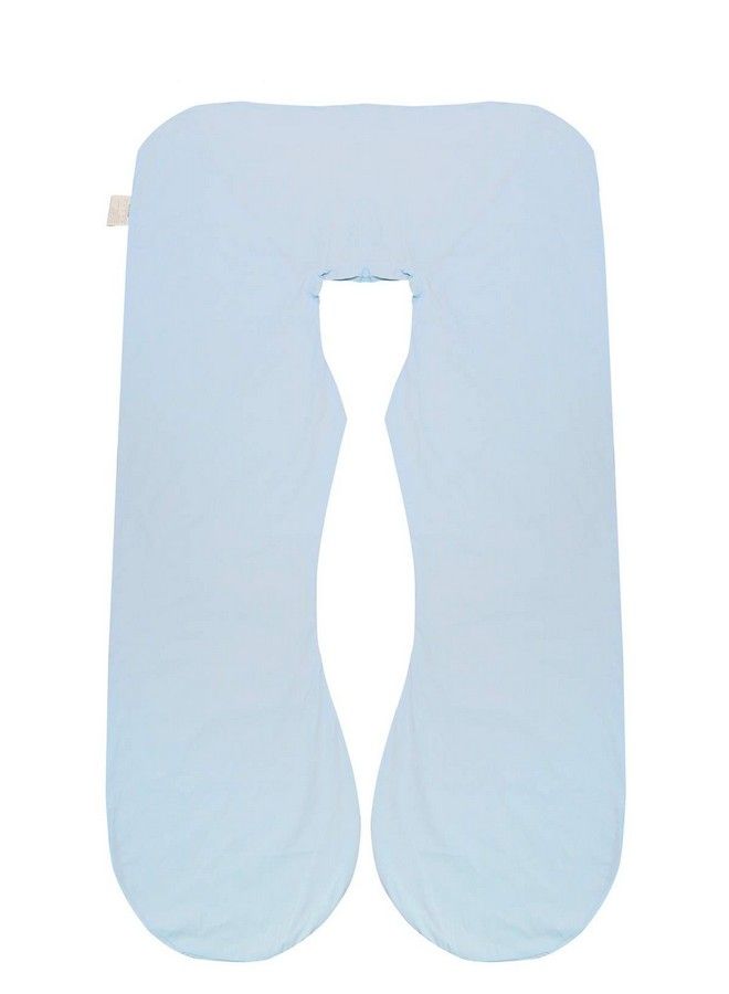 Pregnancy Pillow Cover/U Shaped Pillow Cover/Pregnancy Pillow Case/Maternity Pillow Case/Pillowcase With Removable Cotton Cover 57X30 Inch For Pregnancy Pillow Blue