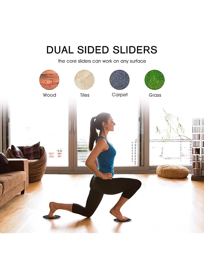 Arabest Core Sliders For Working Out Arab Dual Sided Exercise Gliding Discs Used On Carpet Or Hard Floors Strength Slides For Ab Workout And Full Body Workout (Rose Red) - Image 4