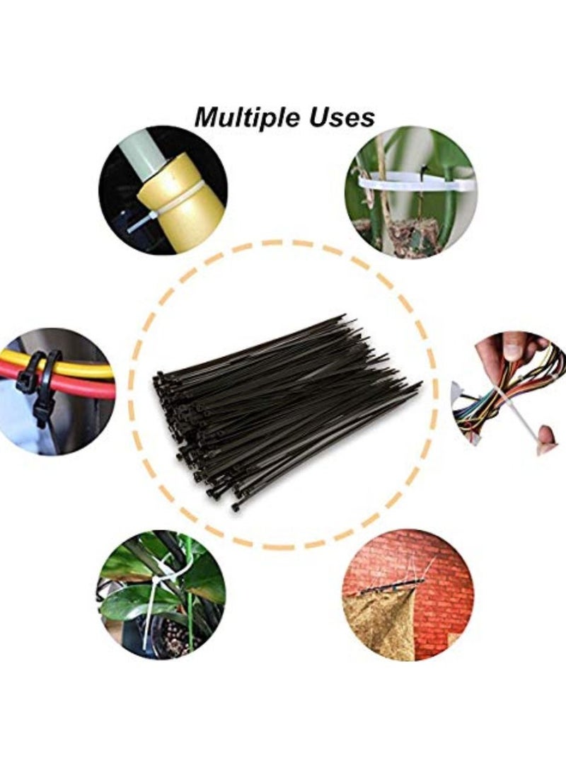 Snowlite 100 Pcs Zip Ties 150MMX3.6MM Cable Tie Adjustable Durable Self locking Nylon Zip Cable Ties for Home Office Garage Workshop - Image 3