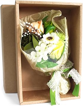 Ancient Wisdom صابون يدوي مزين بزهور في علبة - Image 1