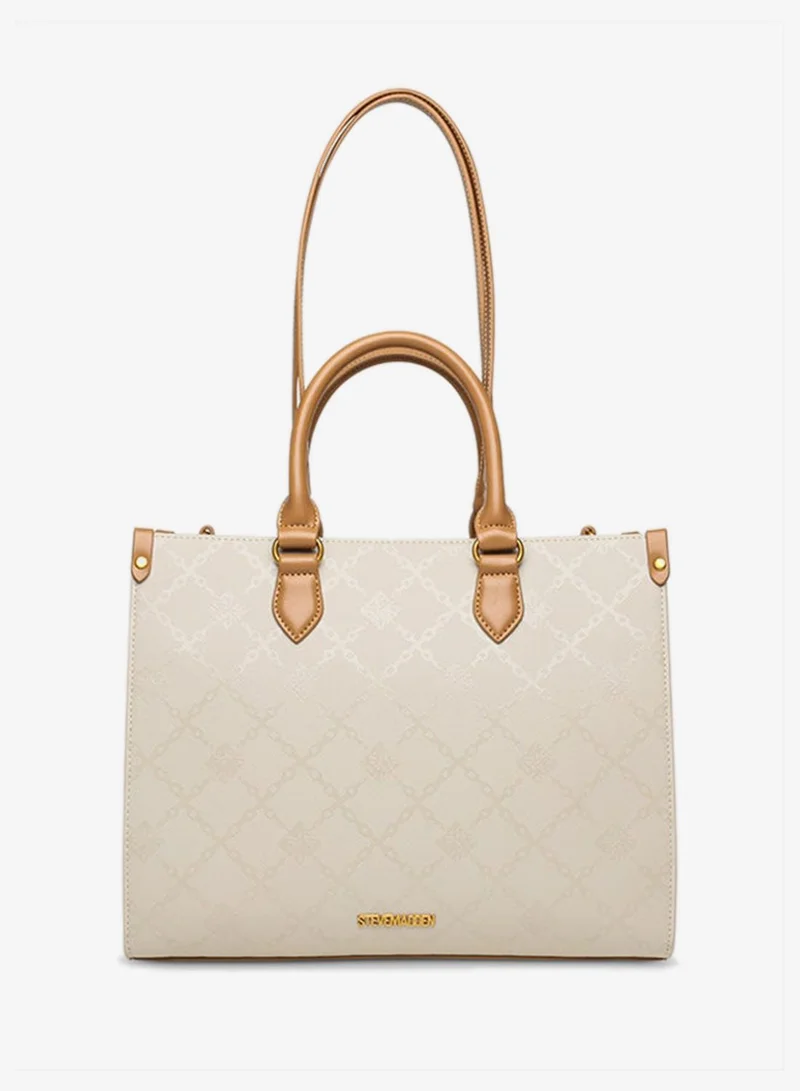 STEVE MADDEN Steve madden stilo-e bone/camel shoulder bag