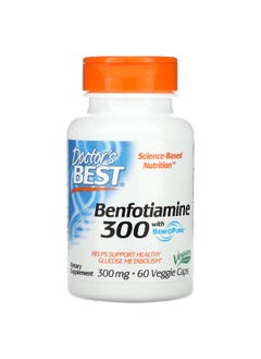 Doctor's Best Doctor's Best, Benfotiamine 300 with BenfoPure, 300 mg, 60 Veggie Caps  - Image 1