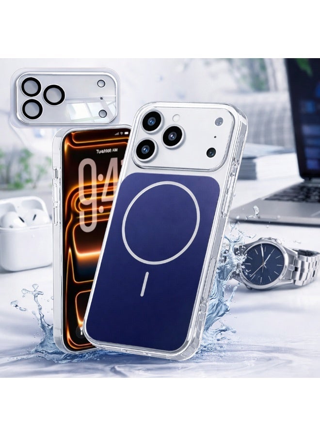 Reebux iPhone 17 Pro 2-in-1 Case with Camera Protection Frame, MagSafe Compatible, Strong Magnet, Military-Grade, Wear-Resistant Cover - Image 2