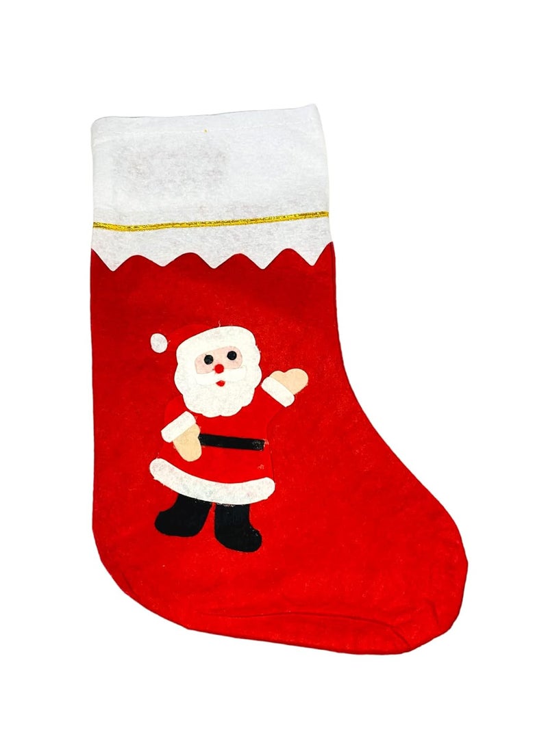 Evisha Large Size 3 Pcs Santa Claus Socks for Christmas Tree Party Decoration Hanging Red 23 X 15 X 36Cm - Image 4