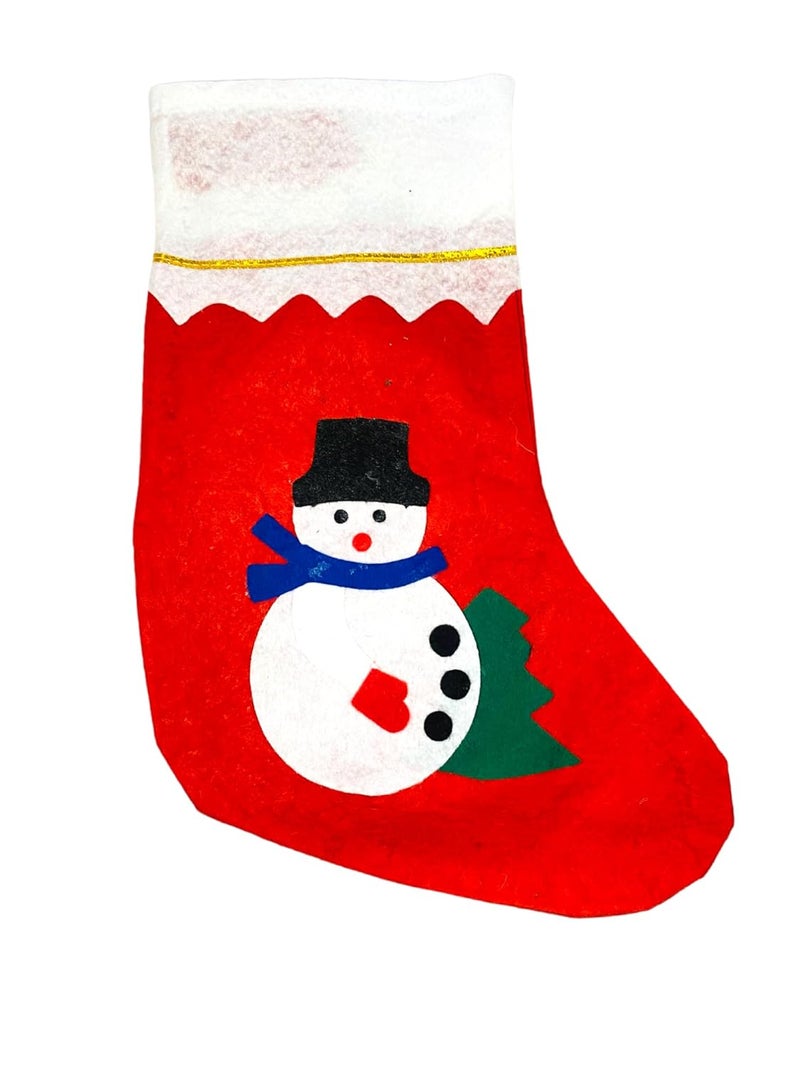 Evisha Large Size 3 Pcs Santa Claus Socks for Christmas Tree Party Decoration Hanging Red 23 X 15 X 36Cm - Image 3