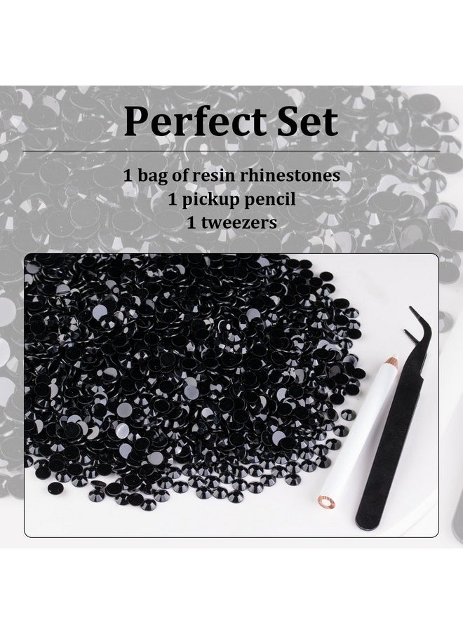 BELLEBOOST 5000Pcs 5Mm Resin Rhinestones Bulk, Black Flatback Round Jelly Rhinestones Bedazzling Non Hotfix Crystal Gems Large Quantity Wholesale For Diy Crafts Clothes Bottles Tumblers Face Makeup Manicure  - Image 4