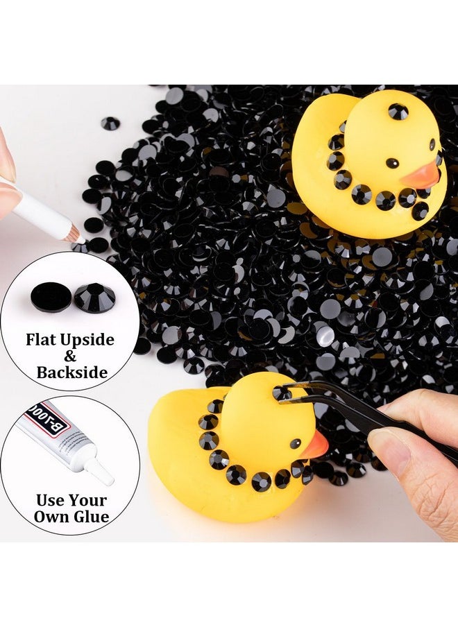 BELLEBOOST 5000Pcs 5Mm Resin Rhinestones Bulk, Black Flatback Round Jelly Rhinestones Bedazzling Non Hotfix Crystal Gems Large Quantity Wholesale For Diy Crafts Clothes Bottles Tumblers Face Makeup Manicure  - Image 5