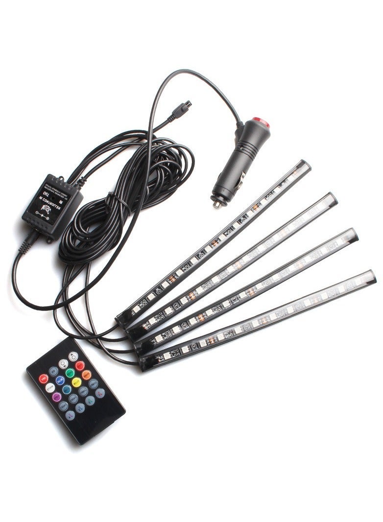 MUNTAQI Automotive LED Interior Ambience Light Strip Kit - Image 2