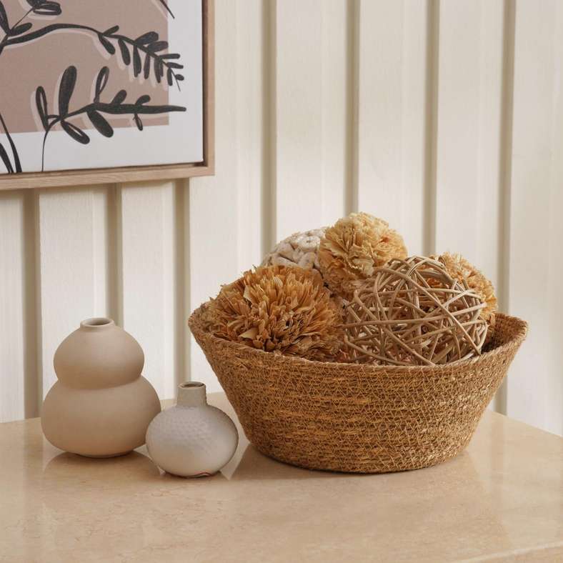 Pan Home Natural Sea Grass Decor Bowl for Home