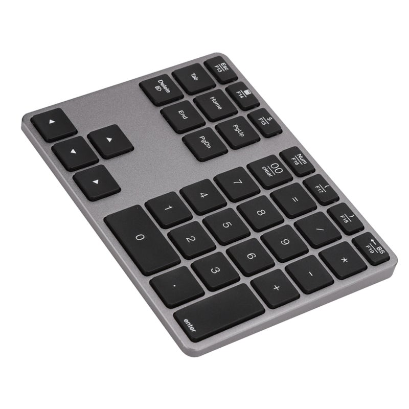 BT308 35 Keys Numeric Keypad Rechargeable Wireless Ultra Thin Keyboard Compatible with Bluetooth 5.0(Iron Gray ) - Image 3