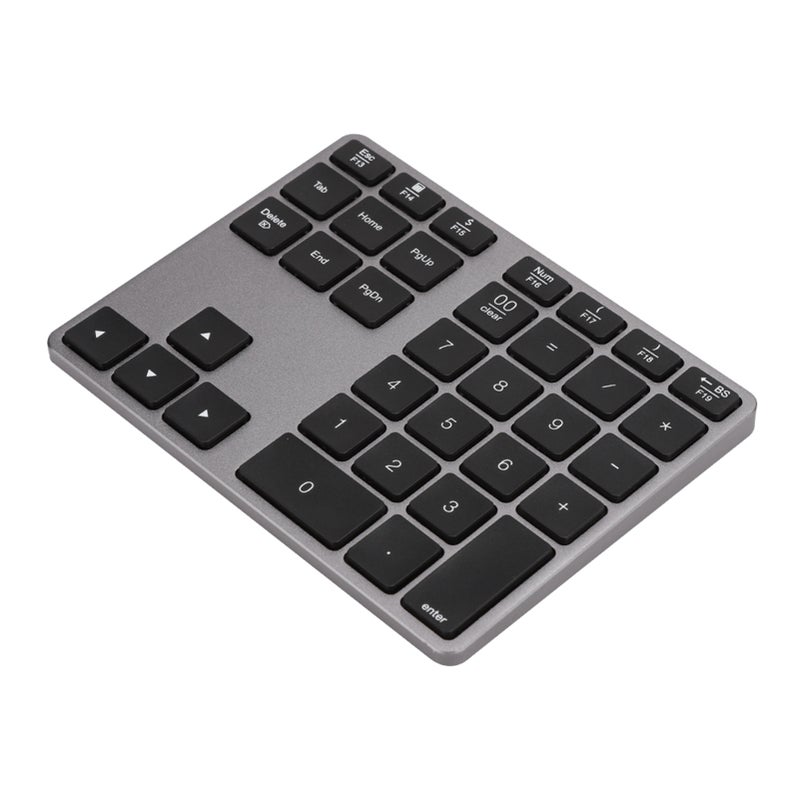 BT308 35 Keys Numeric Keypad Rechargeable Wireless Ultra Thin Keyboard Compatible with Bluetooth 5.0(Iron Gray ) - Image 2