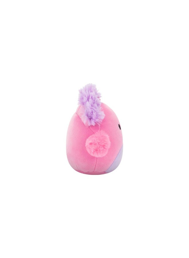 Squishmallows SQCR - Little Plush (5" Squishmallows) (Sweetpea - Pink and Purple Peacock) - Image 2