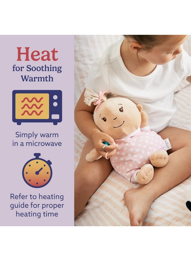 warmies Microwavable & Weighted Stuffed Animals, Baby Girl Lighter Skin - Heated Stuffed Animal Plushie for Warmth & Comfort - Soft Plush Toys for Adults & Children (Boys, Girls, Babies & Toddlers) - Image 4